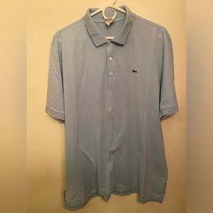 Lacoste Pique Polo Shirt Mens FR 6 US XL Light Blue Crocodile Logo Tennis Golf
